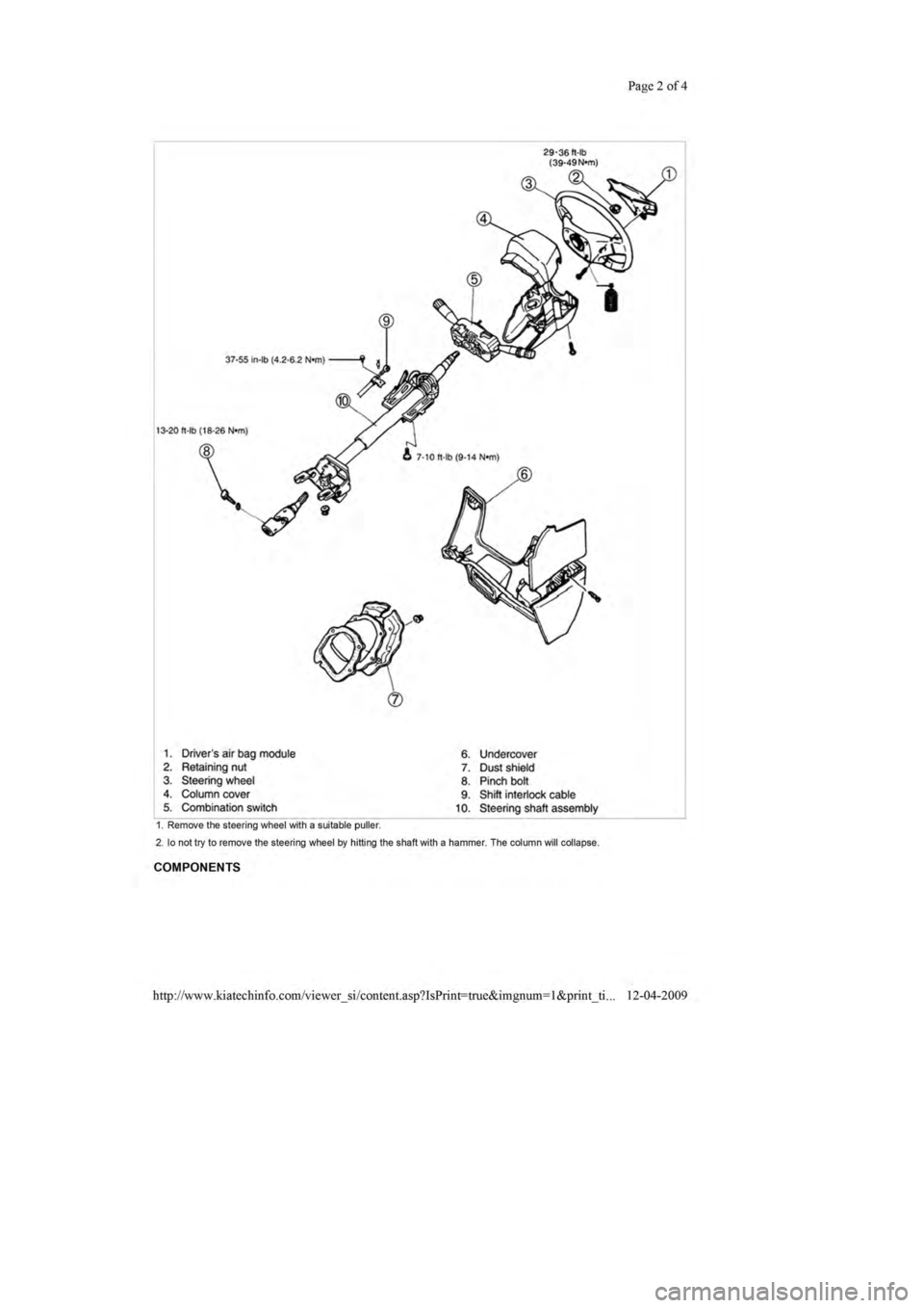 KIA SEPHIA 1996  Workshop Manual 
