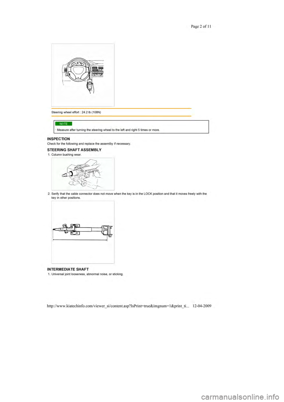 KIA SEPHIA 1996  Workshop Manual 