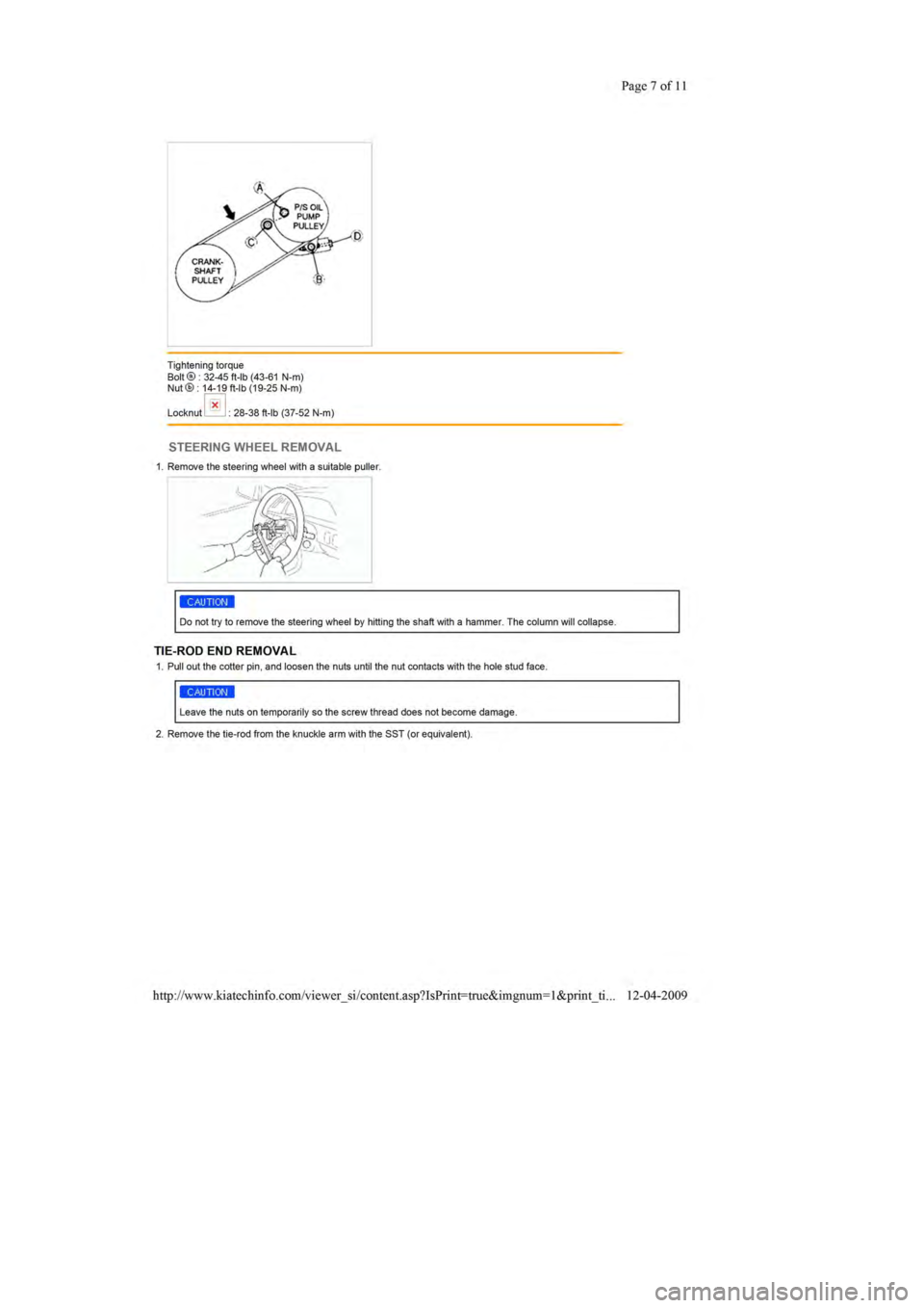 KIA SEPHIA 1996  Workshop Manual 