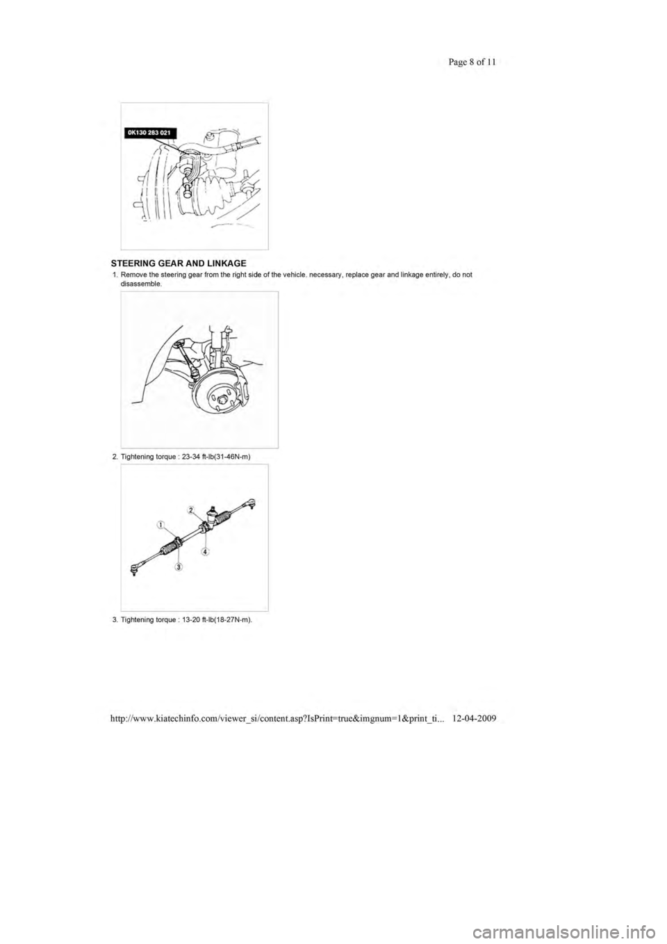 KIA SEPHIA 1996  Workshop Manual 
