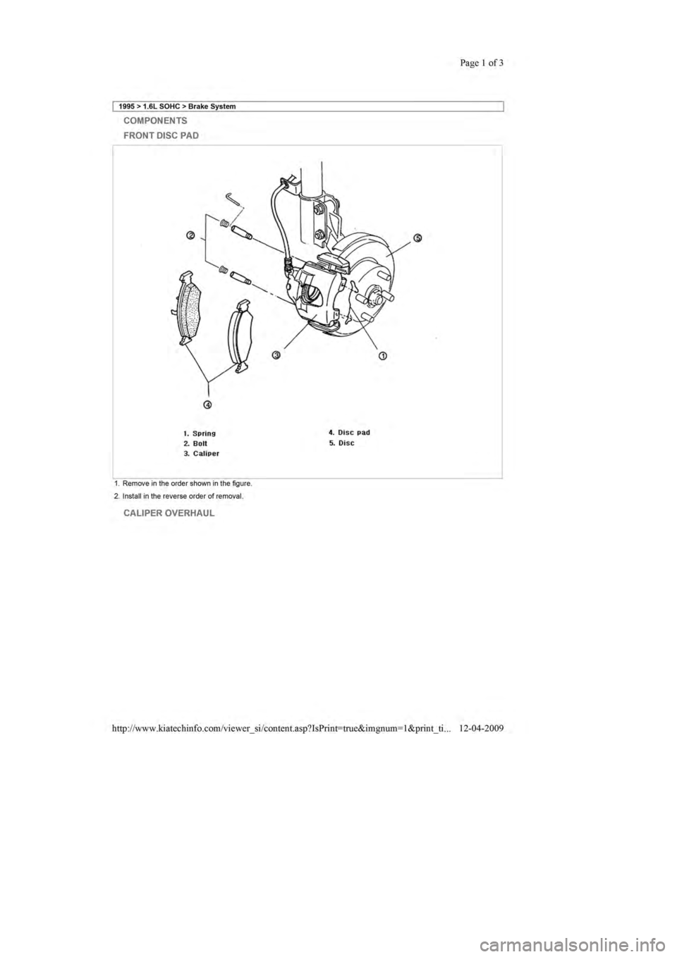 KIA SEPHIA 1996 Workshop Manual KIA SEPHIA 1996 Workshop Manual
