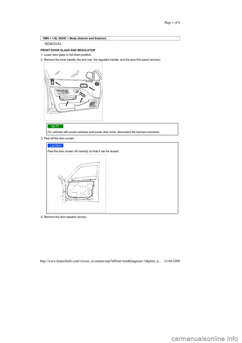 KIA SEPHIA 1996  Workshop Manual 