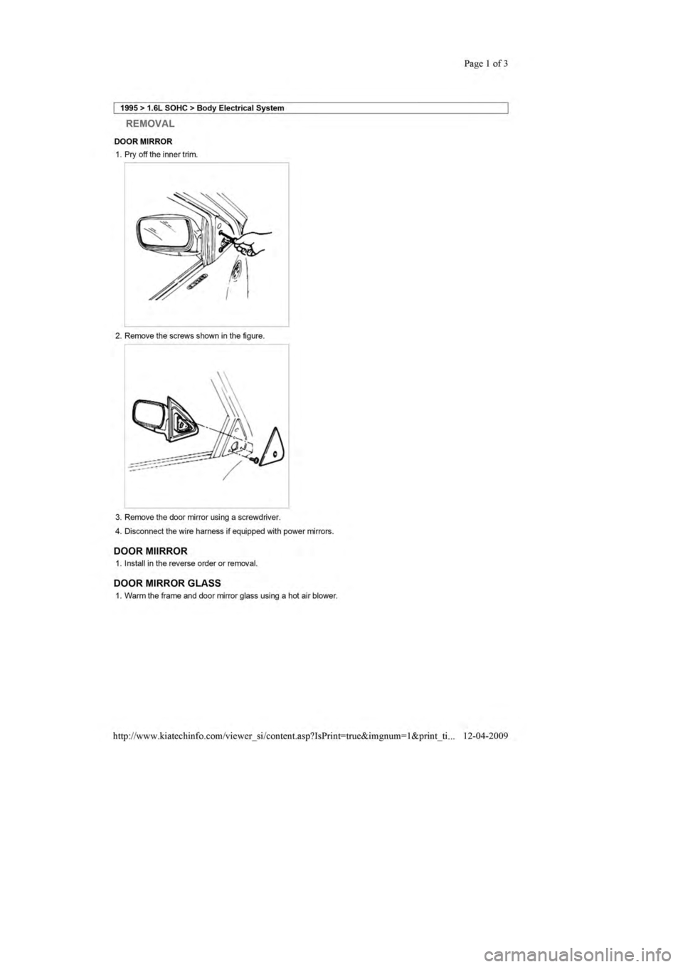 KIA SEPHIA 1996 Workshop Manual KIA SEPHIA 1996 Workshop Manual