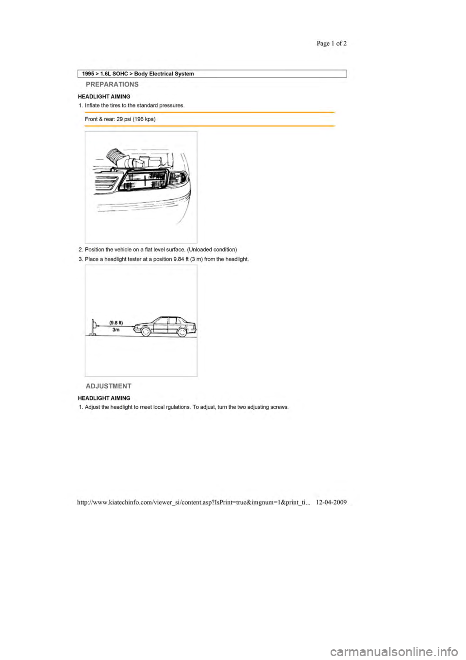 KIA SEPHIA 1996 Workshop Manual KIA SEPHIA 1996 Workshop Manual