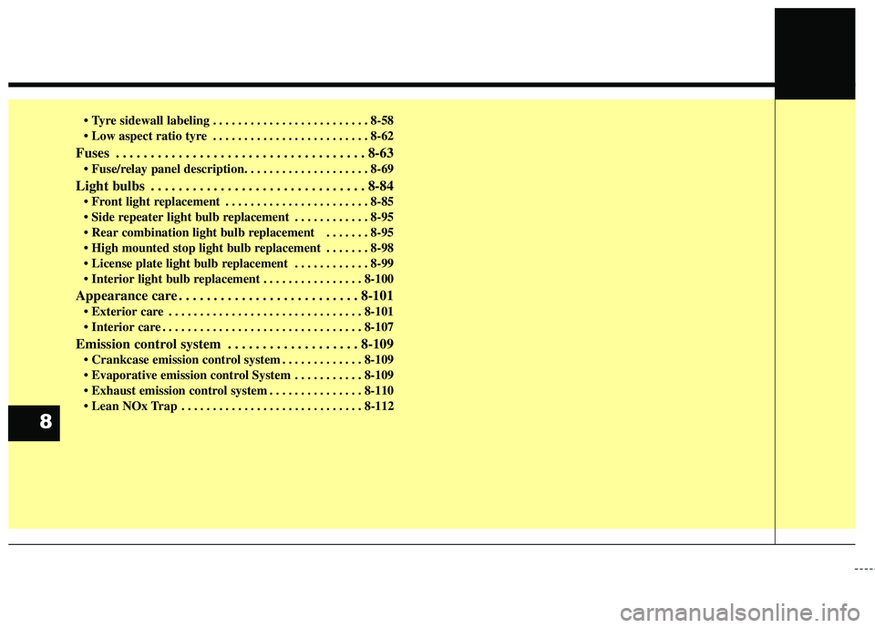 KIA CARENS RHD 2018 Owners Manual . . . . . . . . . . . . . . . . . . . . . . . . . 8-58
. . . . . . . . . . . . . . . . . . . . . . . . . 8-62
Fuses . . . . . . . . . . . . . . . . . . . . . . . . . . . . . . . . . . . . 8-63
Lig KIA CARENS RHD 2018 Owners Manual . . . . . . . . . . . . . . . . . . . . . . . . . 8-58
. . . . . . . . . . . . . . . . . . . . . . . . . 8-62
Fuses . . . . . . . . . . . . . . . . . . . . . . . . . . . . . . . . . . . . 8-63
Lig