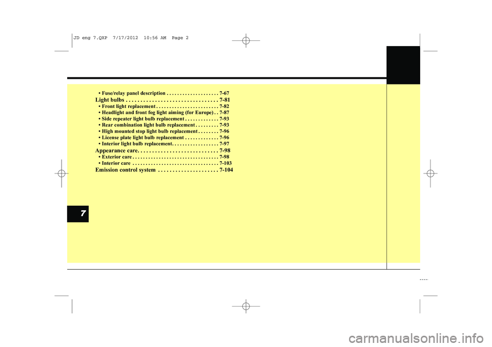 KIA CEED 2013 Owners Manual KIA CEED 2013 Owners Manual