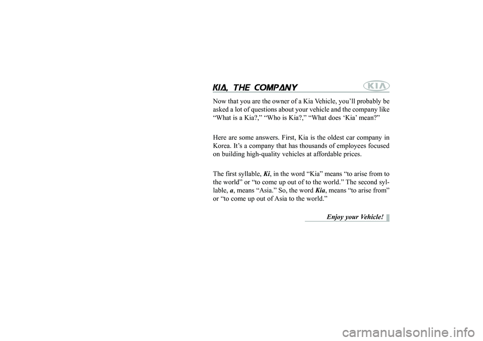 KIA CERATO 2006  Owners Manual 
