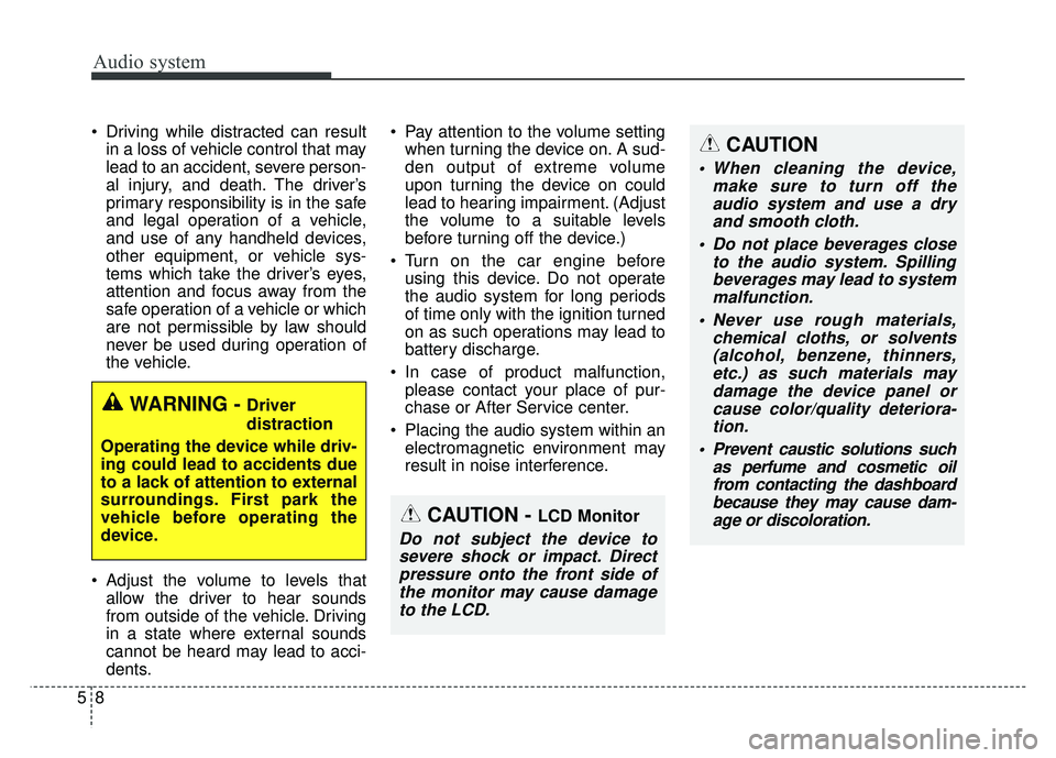 KIA NIRO PLUG-IN HYBRID 2018 Owners Manual Audio system
58 Driving while distracted can result
in a loss of vehicle control that may
lead to an accident, severe person-
al injury, and death. The driver’s
primary responsibility is in the safe KIA NIRO PLUG-IN HYBRID 2018 Owners Manual Audio system
58 Driving while distracted can result
in a loss of vehicle control that may
lead to an accident, severe person-
al injury, and death. The driver’s
primary responsibility is in the safe