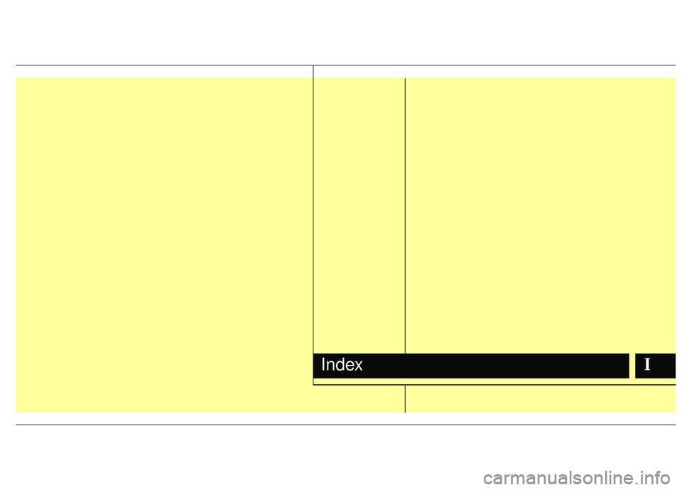 KIA RIO HATCHBACK 2013  Owners Manual IIndex 