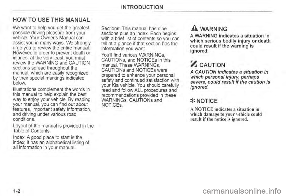 KIA SPECTRA5 2004  Owners Manual 