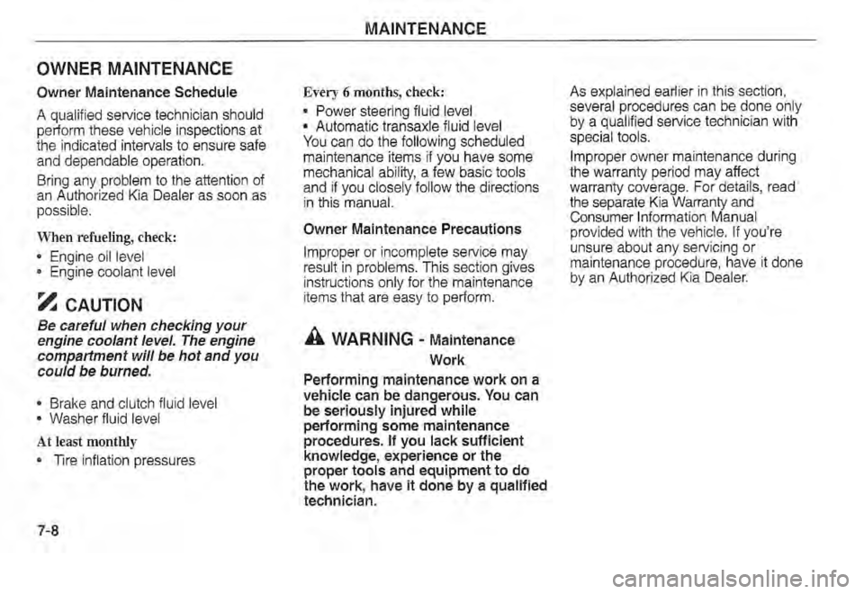 KIA SPECTRA5 2002 Owners Manual KIA SPECTRA5 2002 Owners Manual
