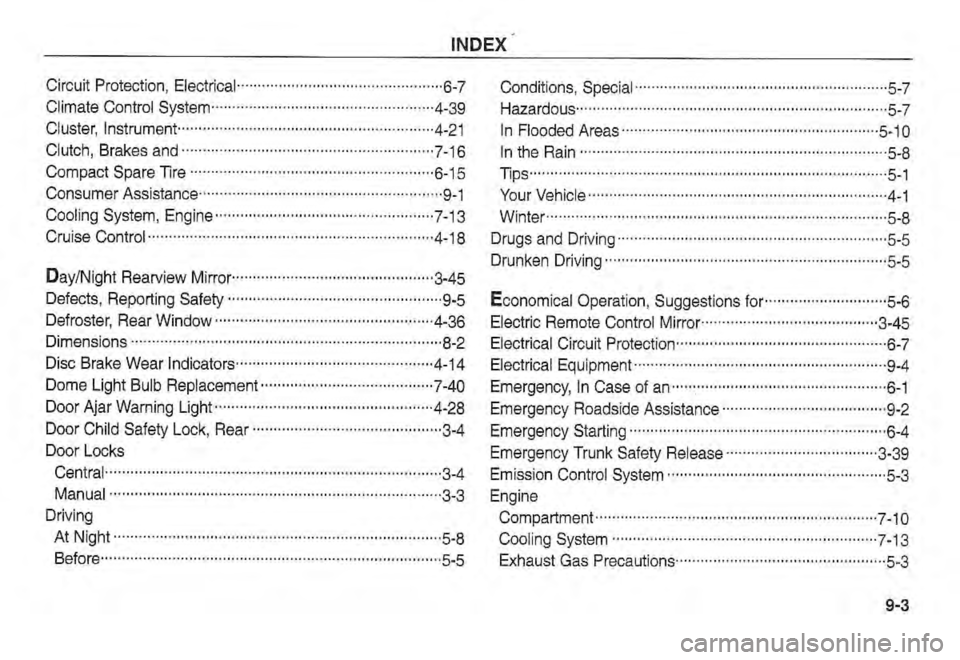 KIA SPECTRA5 2002  Owners Manual 