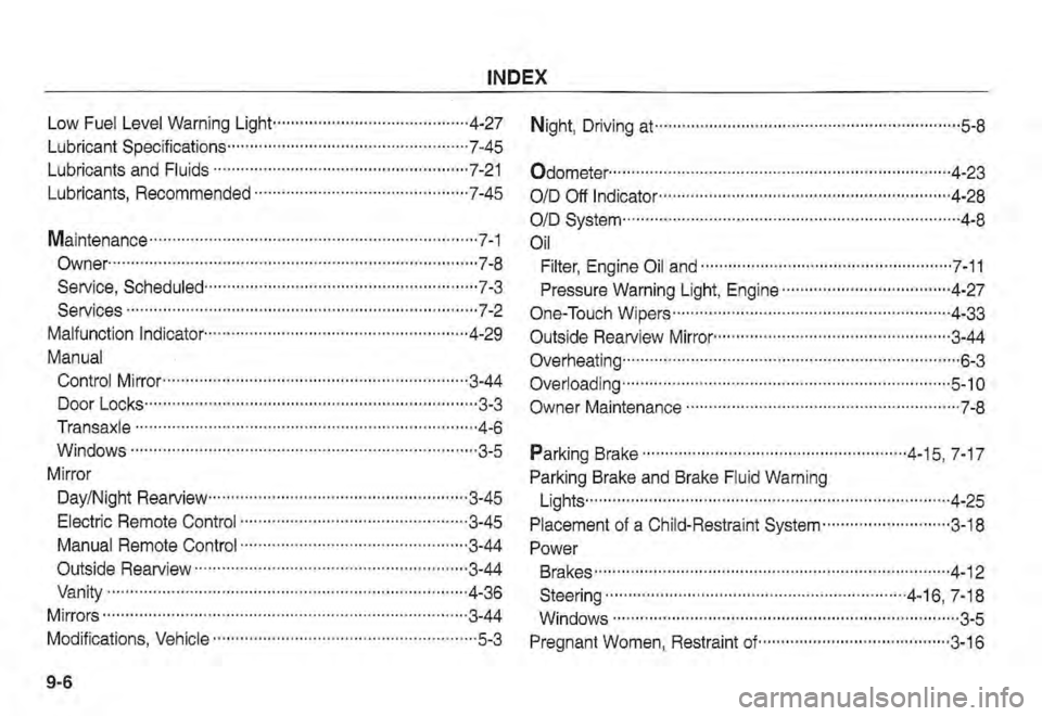 KIA SPECTRA5 2002  Owners Manual 