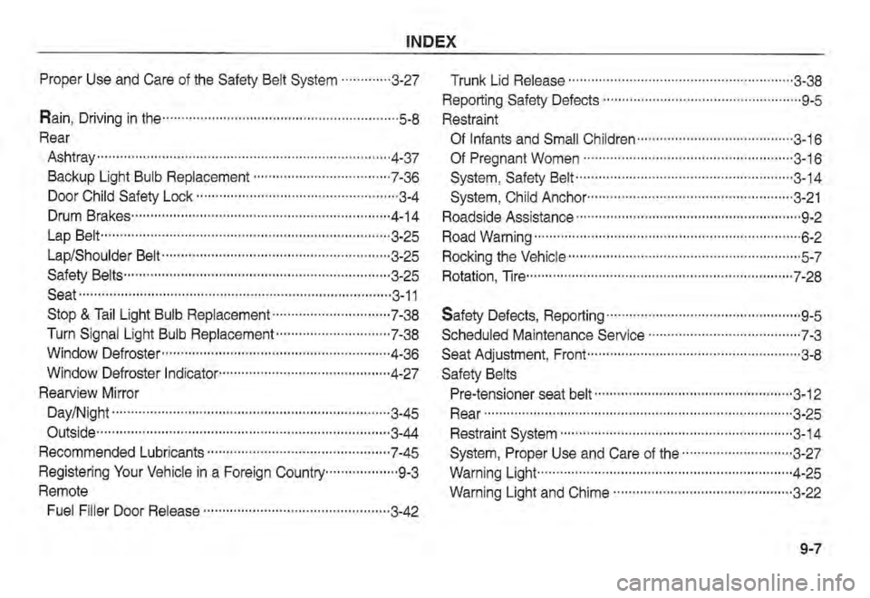 KIA SPECTRA5 2002  Owners Manual 