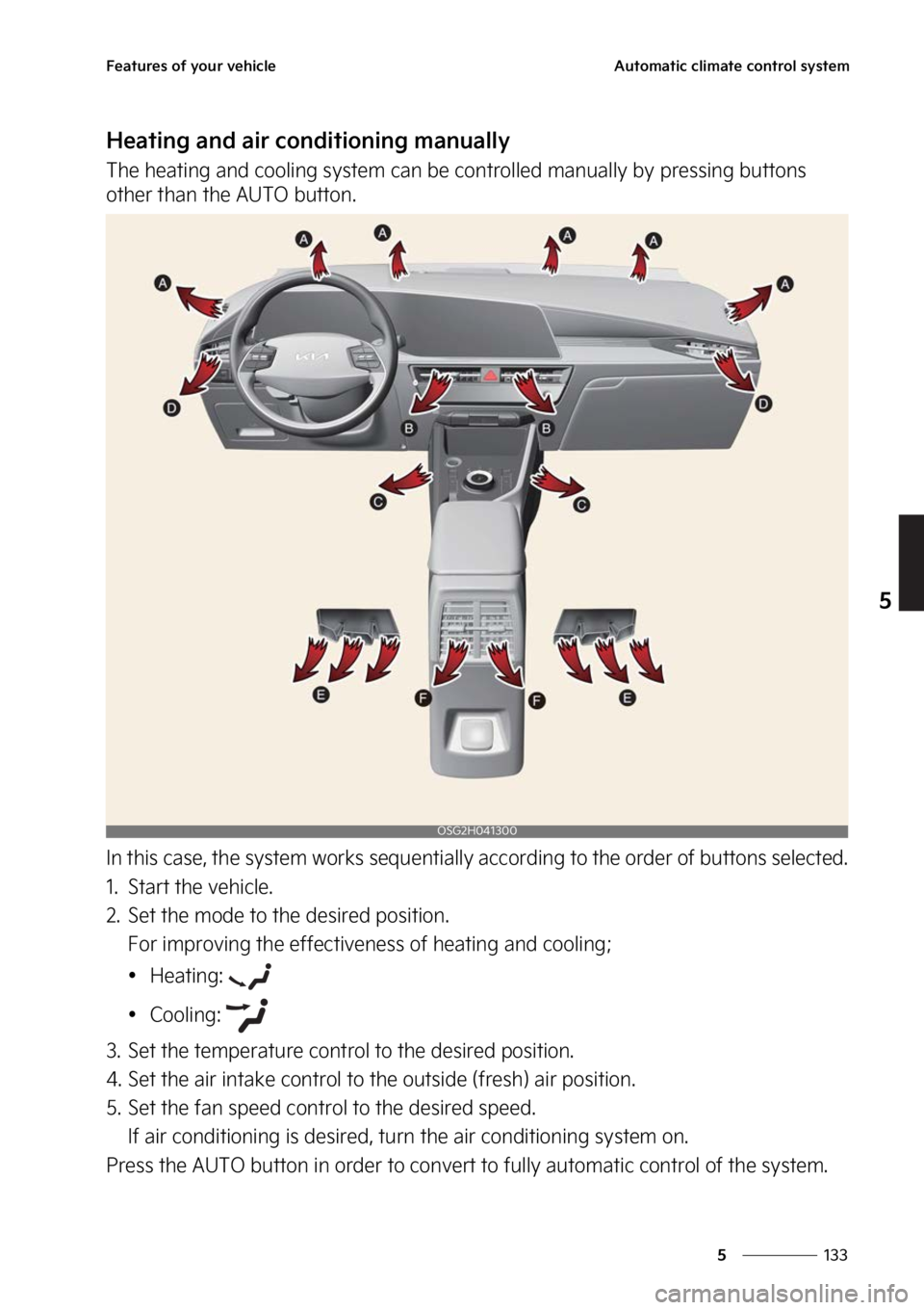 KIA NIRO HYBRID EV 2023  Owners Manual ���
�
�
��F�B�U�V�S�F�T��P�G��Z�P�V�S��W�F�I�J�D�M�F�"�V�U�P�N�B�U�J�D��D�M�J�N�B�U�F��D�P�O�U�S�P�M��T�Z�T�U�F�N
�)�F�B�U�J�O�H��B�O�E��B�J�S��D�P�O�E�J�U�J�P�O�J�O�H��N�B�O�V�B�M�M�Z