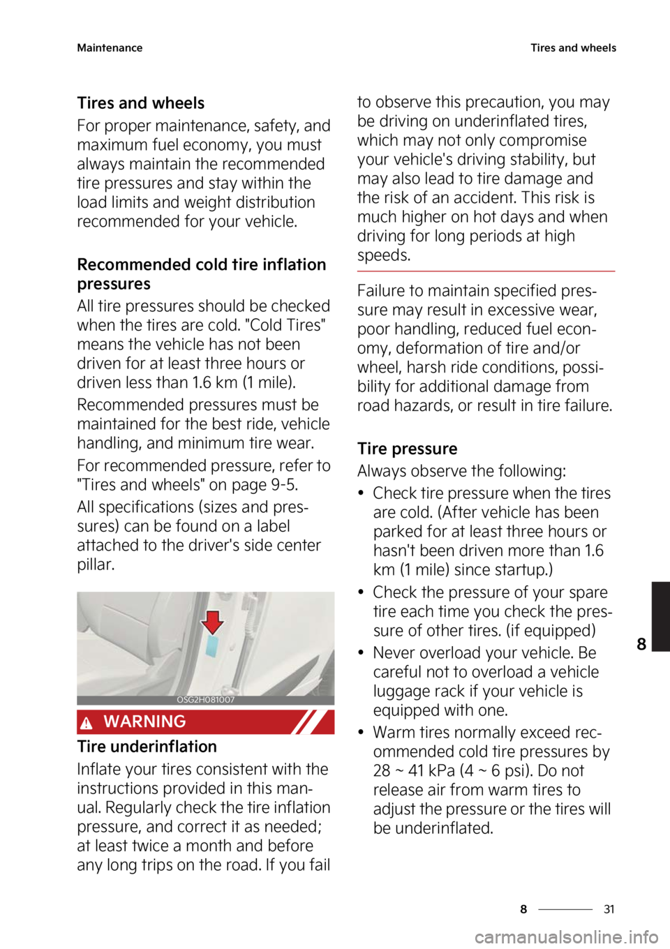 KIA NIRO HYBRID EV 2023  Owners Manual ��
�
�
�.�B�J�O�U�F�O�B�O�D�F�5�J�S�F�T��B�O�E��X�I�F�F�M�T
�5�J�S�F�T��B�O�E��X�I�F�F�M�T
��P�S��Q�S�P�Q�F�S��N�B�J�O�U�F�O�B�O�D�F�
��T�B�G�F�U�Z�
��B�O�E�
�N�B�Y�J�N�V�N��G�V�F�M��F