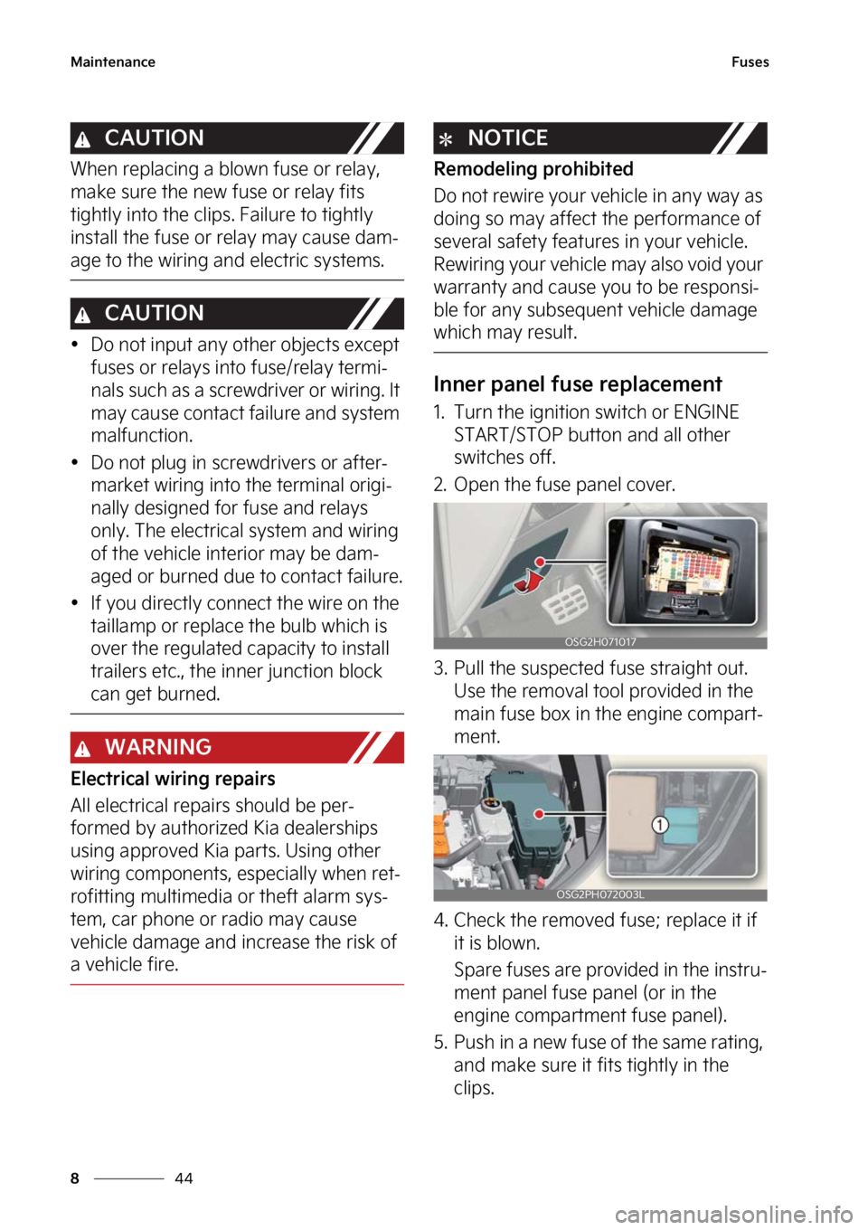 KIA NIRO HYBRID EV 2023  Owners Manual �.�B�J�O�U�F�O�B�O�D�F
��
�
��V�T�F�T
�$�"�6�5�*�0�/
�8�I�F�O��S�F�Q�M�B�D�J�O�H��B��C�M�P�X�O��G�V�T�F��P�S��S�F�M�B�Z�
�
�N�B�L�F��T�V�S�F��U�I�F��O�F�X��G�V�T�F��P�S��S�F�M�B�Z��G