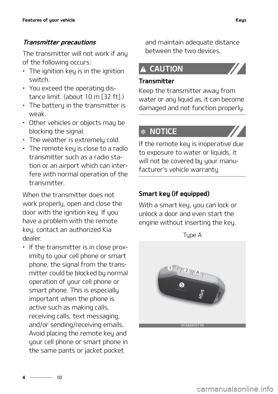 KIA SEDONA 2022  Owners Manual ��F�B�U�V�S�F�T��P�G��Z�P�V�S��W�F�I�J�D�M�F
��
�
�,�F�Z�T
�5�S�B�O�T�N�J�U�U�F�S��Q�S�F�D�B�V�U�J�P�O�T
�5�I�F��U�S�B�O�T�N�J�U�U�F�S��X�J�M�M ��O�P�U��X�P�S�L��J�G��B�O�Z�
�P�G��U�I�