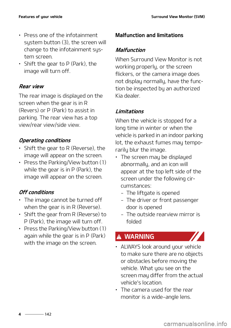 KIA SEDONA 2022  Owners Manual ��F�B�U�V�S�F�T��P�G��Z�P�V�S��W�F�I�J�D�M�F
���
�
�4�V�S�S�P�V�O�E��7�J�F�X��.�P�O�J�U�P�S��	�4�7�.�

LÜ �1�S�F�T�T��P�O�F��P�G��U�I�F ��J�O�G�P�U�B�J�O�N�F�O�U�
�T�Z�T�U�F�N��C�V�U