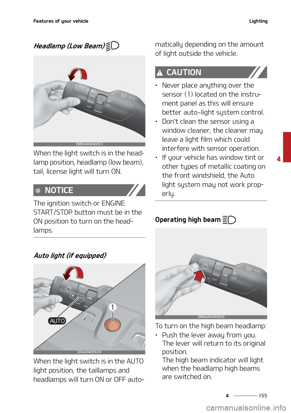 KIA SEDONA 2022  Owners Manual ���
�
�
��F�B�U�V�S�F�T��P�G��Z�P�V�S��W�F�I�J�D�M�F�-�J�H�I�U�J�O�H
�)�F�B�E�M�B�N�Q��	�-�P�X��#�F�B�N�
�
�8�I�F�O��U�I�F��M�J�H�I�U��T�X�J�U�D�I��J�T��J�O��U�I�F��I�F�B�E-
�M�B�N�