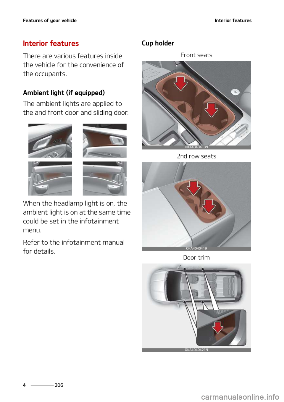 KIA SEDONA 2022  Owners Manual ��F�B�U�V�S�F�T��P�G��Z�P�V�S��W�F�I�J�D�M�F
���
�
�*�O�U�F�S�J�P�S��G�F�B�U�V�S�F�T
�*�O�U�F�S�J�P�S��G�F�B�U�V�S�F�T
�5�I�F�S�F��B�S�F��W�B�S�J�P�V�T��G�F�B�U�V�S�F�T��J�O�T�J�E�F�
�U