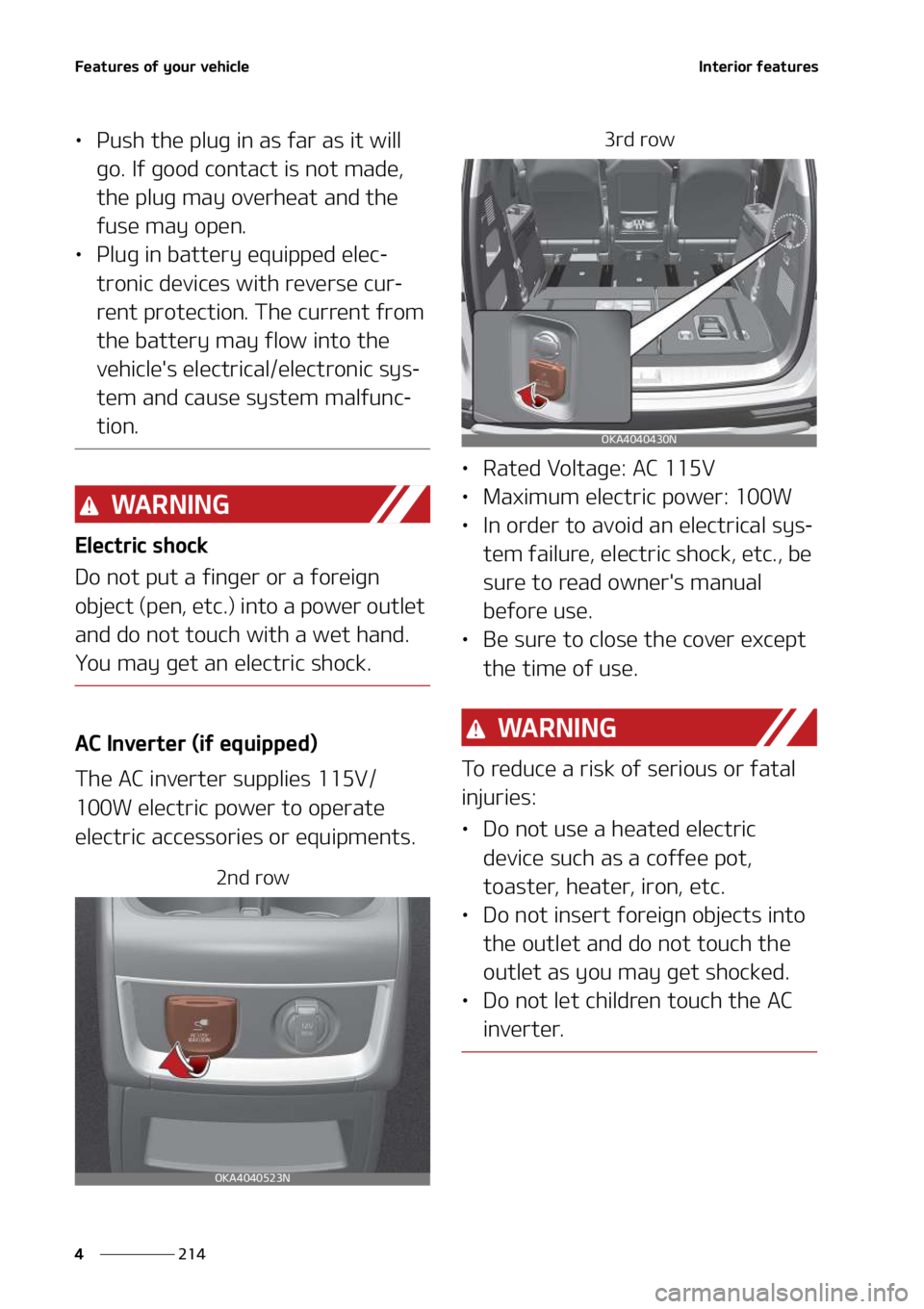 KIA SEDONA 2022  Owners Manual ��F�B�U�V�S�F�T��P�G��Z�P�V�S��W�F�I�J�D�M�F
���
�
�*�O�U�F�S�J�P�S��G�F�B�U�V�S�F�T
LÜ �1�V�T�I��U�I�F��Q�M�V�H��J�O��B �T��G�B�S��B�T��J�U��X�J�M�M�
�H�P���*�G��H�P�P�E��D�P�O