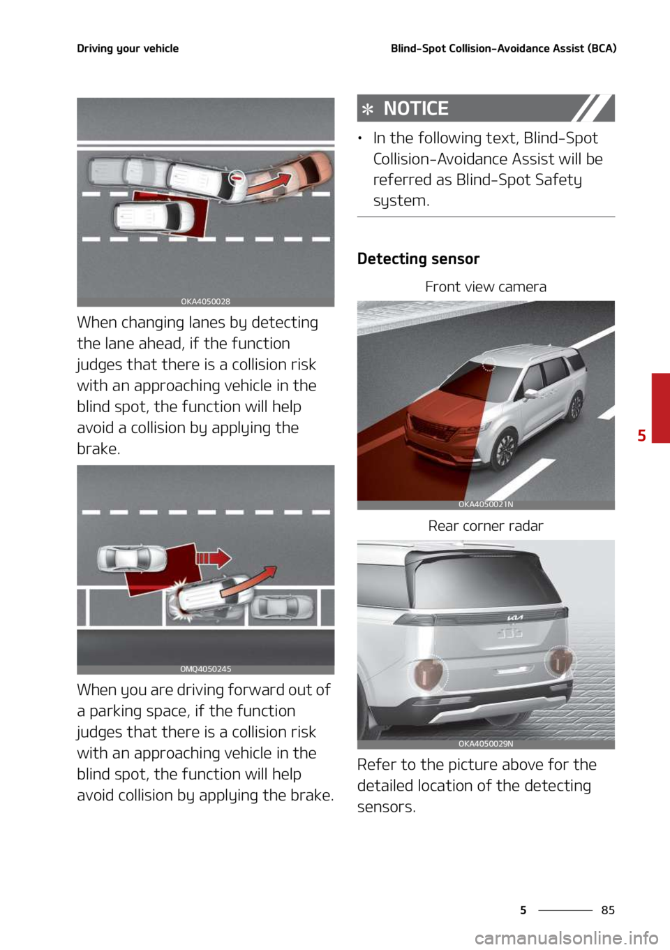 KIA SEDONA 2022  Owners Manual ��
�
�
�%�S�J�W�J�O�H��Z�P�V�S��W�F�I�J�D�M�F�#�M�J�O�E��4�Q�P�U��$�P�M�M�J�T�J�P�O��"�W�P�J�E�B�O�D�F��"�T�T�J�T�U��	�#�$�"�

�8�I�F�O��D�I�B�O�H�J�O�H��M�B�O�F�T��C�Z��E�F�U�F�D�U�J�O