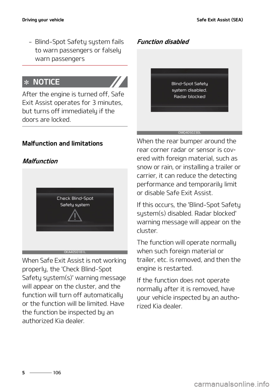 KIA SEDONA 2022  Owners Manual �%�S�J�W�J�O�H��Z�P�V�S��W�F�I�J�D�M�F
���
�
�4�B�G�F��&�Y�J�U��"�T�T�J�T�U��	�4�&�"�

� �#�M�J�O�E��4�Q�P�U��4�B�G�F�U�Z��T�Z�T�U�F�N��G�B�J�M�T�
�U�P��X�B�S�O��Q�B�T�T�F�O�H�F�S�T�