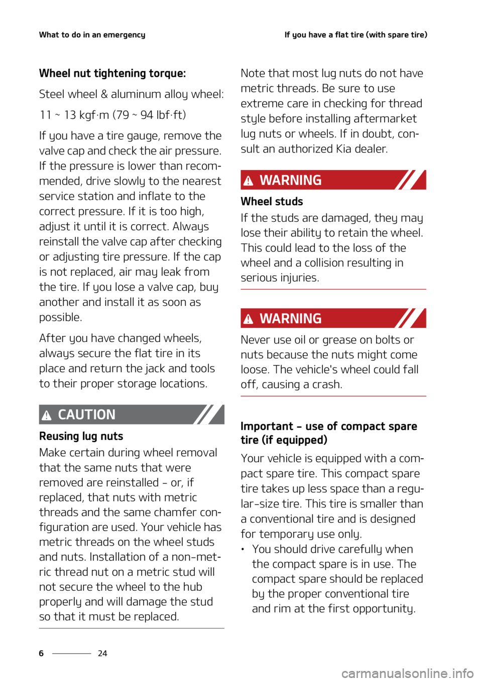 KIA SEDONA 2022  Owners Manual �8�I�B�U��U�P��E�P��J�O��B�O��F�N�F�S�H�F�O�D�Z
��
�
�*�G��Z�P�V��I�B�W�F��B��G�M�B�U��U�J�S�F��	�X�J�U�I��T�Q�B�S�F��U�J�S�F�

�8�I�F�F�M��O�V�U��U�J�H�I�U�F�O�J�O�H��U�P�S�R�V�F�