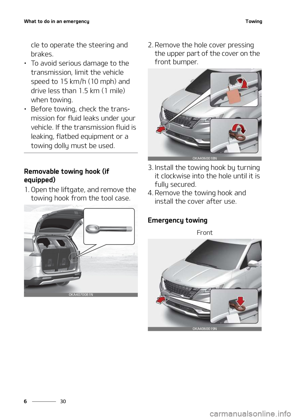 KIA SEDONA 2022  Owners Manual �8�I�B�U��U�P��E�P��J�O��B�O��F�N�F�S�H�F�O�D�Z
��
�
�5�P�X�J�O�H
�D�M�F��U�P��P�Q�F�S�B�U�F��U�I�F��T�U�F�F�S�J�O�H��B�O�E�
�C�S�B�L�F�T�
LÜ �5�P��B�W�P�J�E��T�F�S�J�P�V�T��E�B�N�B