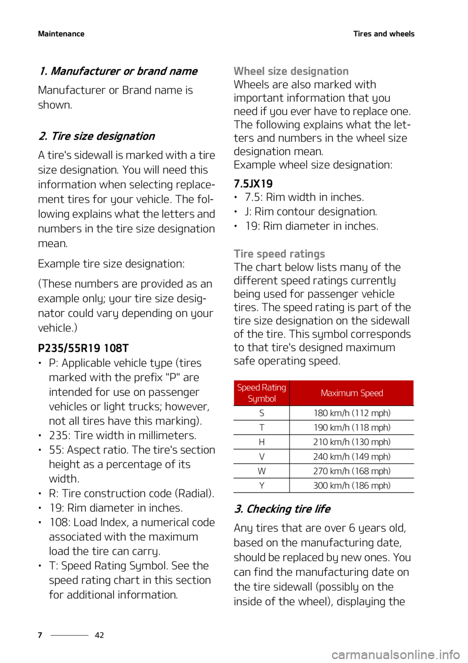 KIA SEDONA 2022  Owners Manual �.�B�J�O�U�F�O�B�O�D�F
��
�
�5�J�S�F�T��B�O�E��X�I�F�F�M�T
����.�B�O�V�G�B�D�U�V�S�F�S��P�S��C�S�B�O�E��O�B�N�F
�.�B�O�V�G�B�D�U�V�S�F�S��P�S��#�S�B�O�E��O�B�N�F��J�T�
�T�I�P�X�O�
��