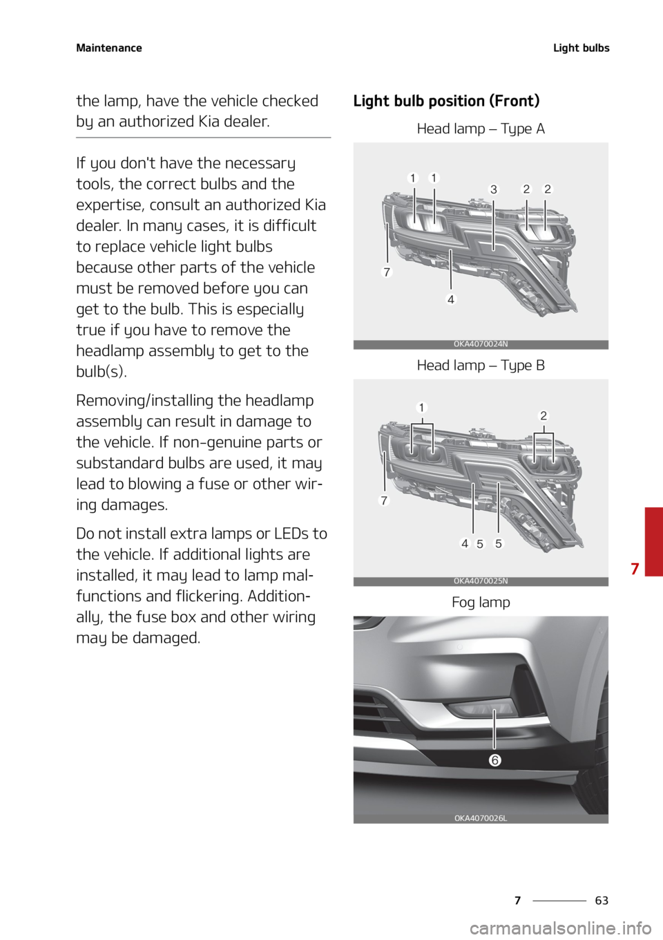 KIA SEDONA 2022  Owners Manual ��
�
�
�.�B�J�O�U�F�O�B�O�D�F�-�J�H�I�U��C�V�M�C�T
�U�I�F��M�B�N�Q�
��I�B�W�F��U�I�F��W�F�I�J�D�M�F��D�I�F�D�L�F�E�
�C�Z��B�O��B�V�U�I�P�S�J�[�F�E��,�J�B��E�F�B�M�F�S�
�*�G��Z�P�V��E