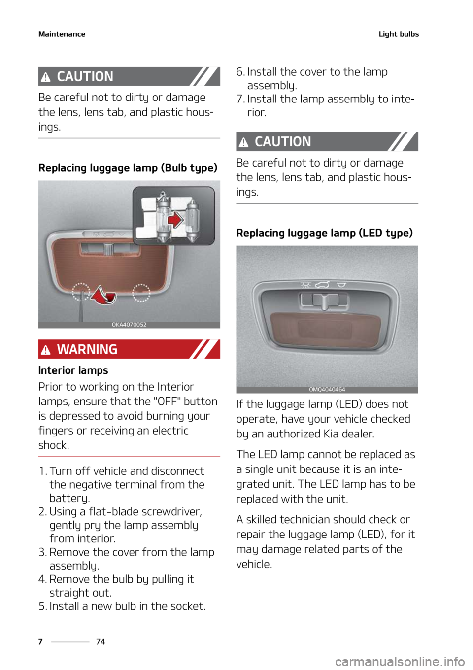 KIA SEDONA 2022  Owners Manual �.�B�J�O�U�F�O�B�O�D�F
��
�
�-�J�H�I�U��C�V�M�C�T
�$�"�6�5�*�0�/
�#�F��D�B�S�F�G�V�M��O�P�U��U�P� �E�J�S�U�Z��P�S��E�B�N�B�H�F�
�U�I�F��M�F�O�T�
��M�F�O�T��U�B�C�
��B�O�E��Q�M�B�T�U�J�