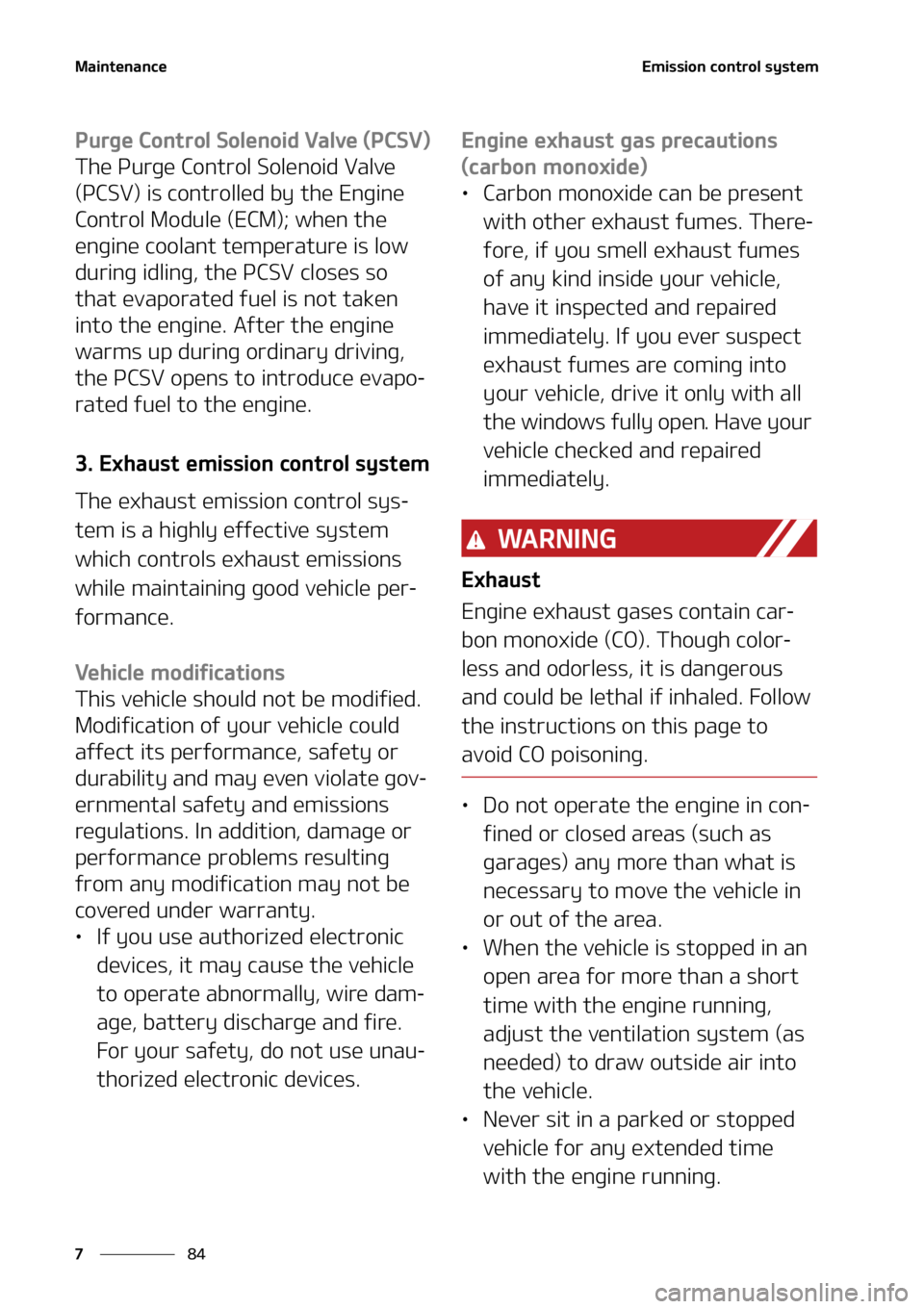 KIA SEDONA 2022  Owners Manual �.�B�J�O�U�F�O�B�O�D�F
��
�
�&�N�J�T�T�J�P�O��D�P�O�U�S�P�M��T�Z�T�U�F�N
�1�V�S�H�F��$�P�O�U�S�P�M��4�P�M�F�O�P�J�E��7�B�M�W�F��	�1�$�4�7�

�5�I�F��1�V�S�H�F��$�P�O�U�S�P�M��4�P�M�F�O�P�J�