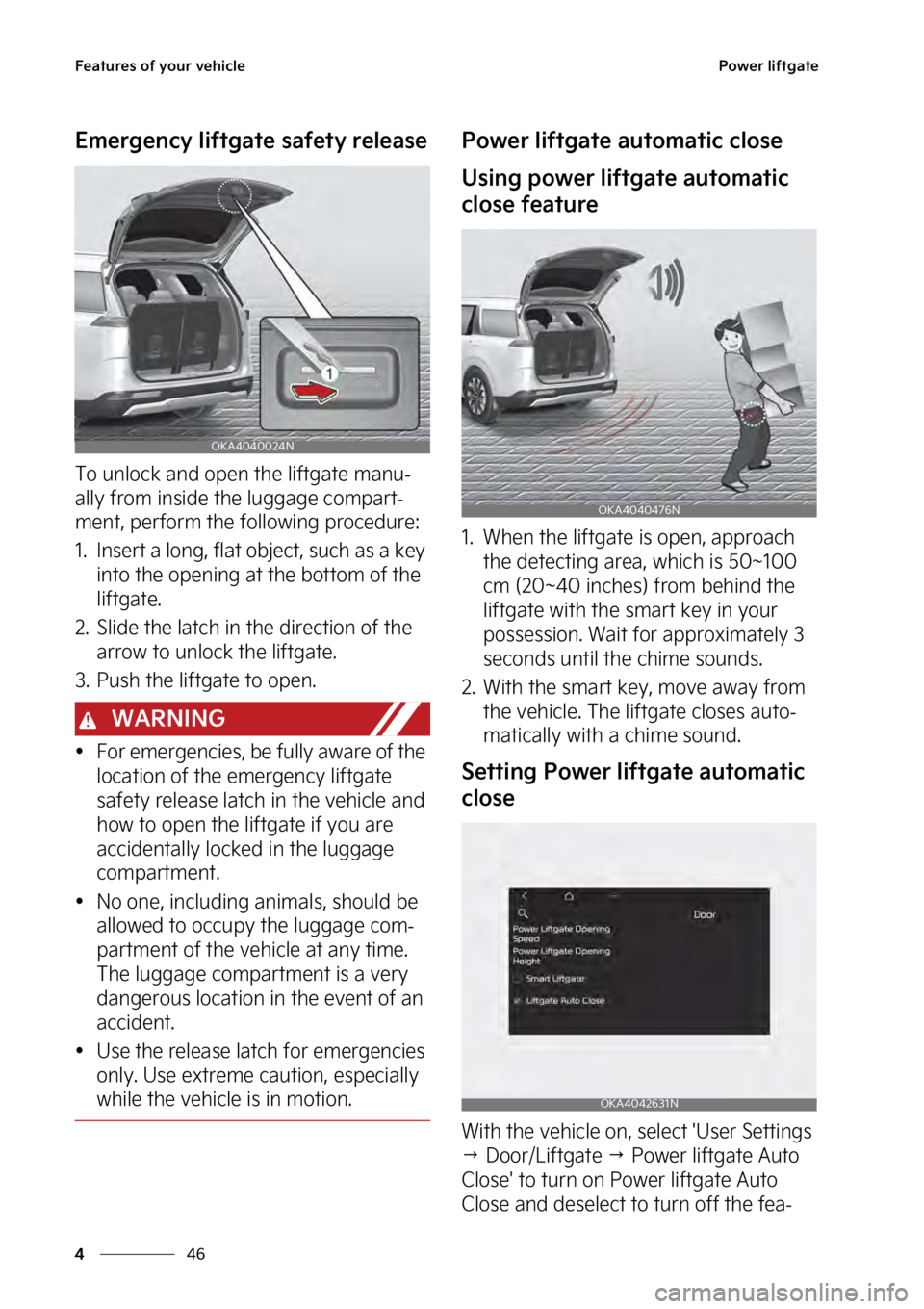 KIA SEDONA 2023  Owners Manual ��F�B�U�V�S�F�T��P�G��Z�P�V�S��W�F�I�J�D�M�F
��
�
�1�P�X�F�S��M�J�G�U�H�B�U�F
�&�N�F�S�H�F�O�D�Z��M�J�G�U�H�B�U�F��T�B�G�F�U�Z��S�F�M�F�B�T�F
�5�P��V�O�M�P�D�L��B�O�E��P�Q�F�O��U�I�F��
