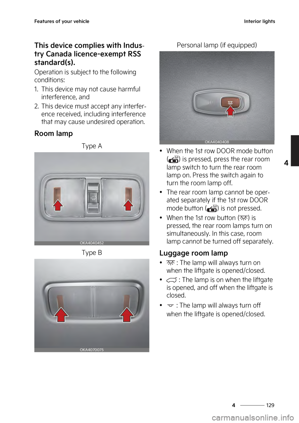 KIA SEDONA 2023  Owners Manual ���
�
�
��F�B�U�V�S�F�T��P�G��Z�P�V�S��W�F�I�J�D�M�F�*�O�U�F�S�J�P�S��M�J�H�I�U�T
�5�I�J�T��E�F�W�J�D�F��D�P�N�Q�M�J�F�T��X�J�U�I��*�O�E�V�T-
�U�S�Z��$�B�O�B�E�B��M�J�D�F�O�D�F��F�Y�F