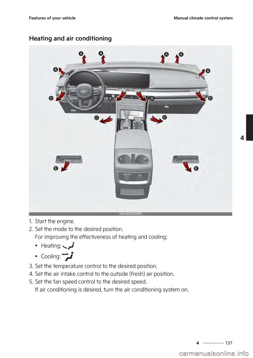 KIA SEDONA 2023  Owners Manual ���
�
�
��F�B�U�V�S�F�T��P�G��Z�P�V�S��W�F�I�J�D�M�F�.�B�O�V�B�M��D�M�J�N�B�U�F��D�P�O�U�S�P�M��T�Z�T�U�F�N
�)�F�B�U�J�O�H��B�O�E��B�J�S��D�P�O�E�J�U�J�P�O�J�O�H
�� �4�U�B�S�U��U�I�F