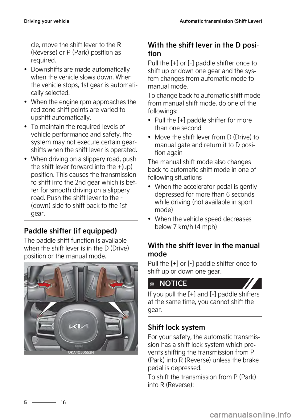 KIA SEDONA 2023  Owners Manual �%�S�J�W�J�O�H��Z�P�V�S��W�F�I�J�D�M�F
��
�
�"�V�U�P�N�B�U�J�D��U�S�B�O�T�N�J�T�T�J�P�O��	�4�I�J�G�U��-�F�W�F�S�

�D�M�F�
��N�P�W�F��U�I�F��T�I�J�G�U��M�F�W�F�S��U�P��U�I�F��3�
�	�3�F�