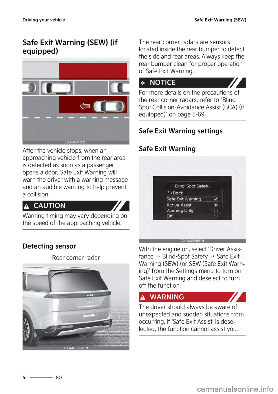 KIA SEDONA 2023  Owners Manual �%�S�J�W�J�O�H��Z�P�V�S��W�F�I�J�D�M�F
��
�
�4�B�G�F��&�Y�J�U��8�B�S�O�J�O�H��	�4�&�8�

�4�B�G�F��&�Y�J�U��8�B�S�O�J�O�H��	�4�&�8�
��	�J�G�
�F�R�V�J�Q�Q�F�E�

�"�G�U�F�S��U�I�F��W�F�I�J