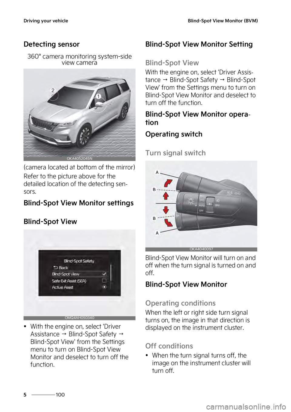 KIA SEDONA 2023  Owners Manual �%�S�J�W�J�O�H��Z�P�V�S��W�F�I�J�D�M�F
���
�
�#�M�J�O�E��4�Q�P�U��7�J�F�X��.�P�O�J�U�P�S��	�#�7�.�

�%�F�U�F�D�U�J�O�H��T�F�O�T�P�S
����