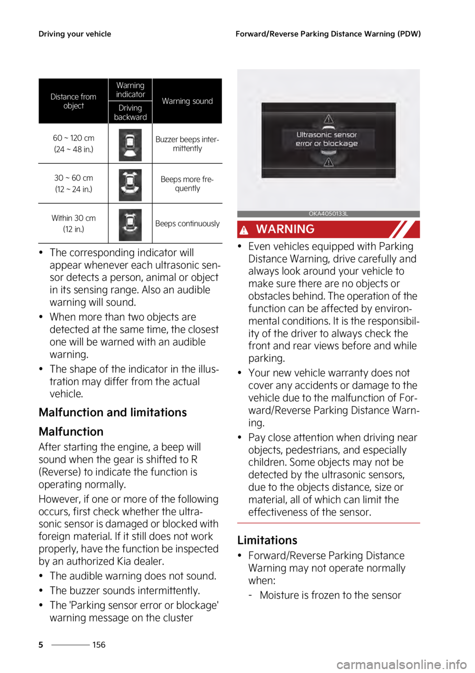 KIA SEDONA 2023  Owners Manual �%�S�J�W�J�O�H��Z�P�V�S��W�F�I�J�D�M�F
���
�
��P�S�X�B�S�E��3�F�W�F�S�T�F��1�B�S�L�J�O�H��%�J�T�U�B�O�D�F��8�B�S�O�J�O�H��	�1�%�8�

