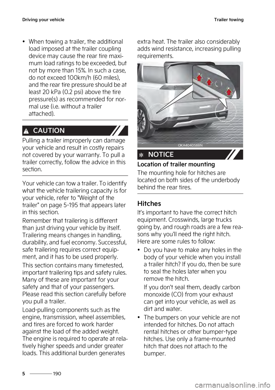 KIA SEDONA 2023  Owners Manual �%�S�J�W�J�O�H��Z�P�V�S��W�F�I�J�D�M�F
���
�
�5�S�B�J�M�F�S��U�P�X�J�O�H
