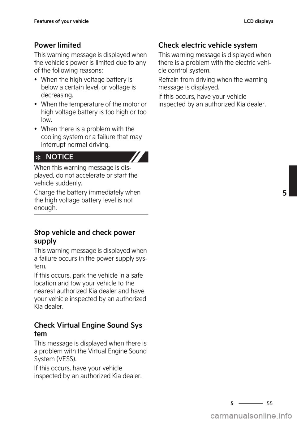 KIA SOUL EV 2023  Owners Manual ��
�
�
��F�B�U�V�S�F�T��P�G��Z�P�V�S��W�F�I�J�D�M�F�-�$�%��E�J�T�Q�M�B�Z�T
�1�P�X�F�S��M�J�N�J�U�F�E
�5�I�J�T��X�B�S�O�J�O�H��N�F�T�T�B�H�F��J�T��E�J�T�Q�M�B�Z�F�E��X�I�F�O�
�U�I�F��W