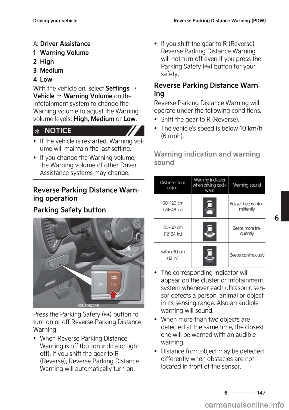 KIA SOUL EV 2023  Owners Manual ���
�
�
�%�S�J�W�J�O�H��Z�P�V�S��W�F�I�J�D�M�F�3�F�W�F�S�T�F��1�B�S�L�J�O�H��%�J�T�U�B�O�D�F��8�B�S�O�J�O�H��	�1�%�8�

�"���%�S�J�W�F�S��"�T�T�J�T�U�B�O�D�F
�� �8�B�S�O�J�O�H��7�P�M�V