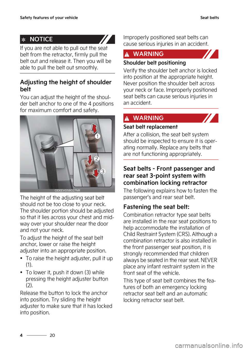 KIA SOUL EV 2023  Owners Manual �4�B�G�F�U�Z��G�F�B�U�V�S�F�T��P�G��Z�P�V�S��W�F�I�J�D�M�F
��
�
�4�F�B�U��C�F�M�U�T
�/�0�5�*�$�&
�*�G��Z�P�V��B�S�F��O�P�U��B�C�M�F��U�P��Q�V�M�M��P�V�U��U�I�F��T�F�B�U�
�C�F�M�U��G