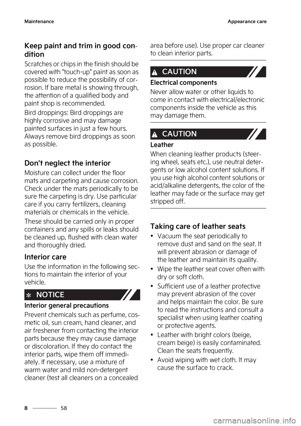 KIA TELLURIDE 2023  Owners Manual �.�B�J�O�U�F�O�B�O�D�F
��
�
�"�Q�Q�F�B�S�B�O�D�F��D�B�S�F
�,�F�F�Q��Q�B�J�O�U��B�O�E��U�S�J�N��J�O��H�P�P�E��D�P�O-
�E�J�U�J�P�O
�4�D�S�B�U�D�I�F�T��P�S��D�I�J�Q�T��J�O��U�I�F��G�J�O�J�