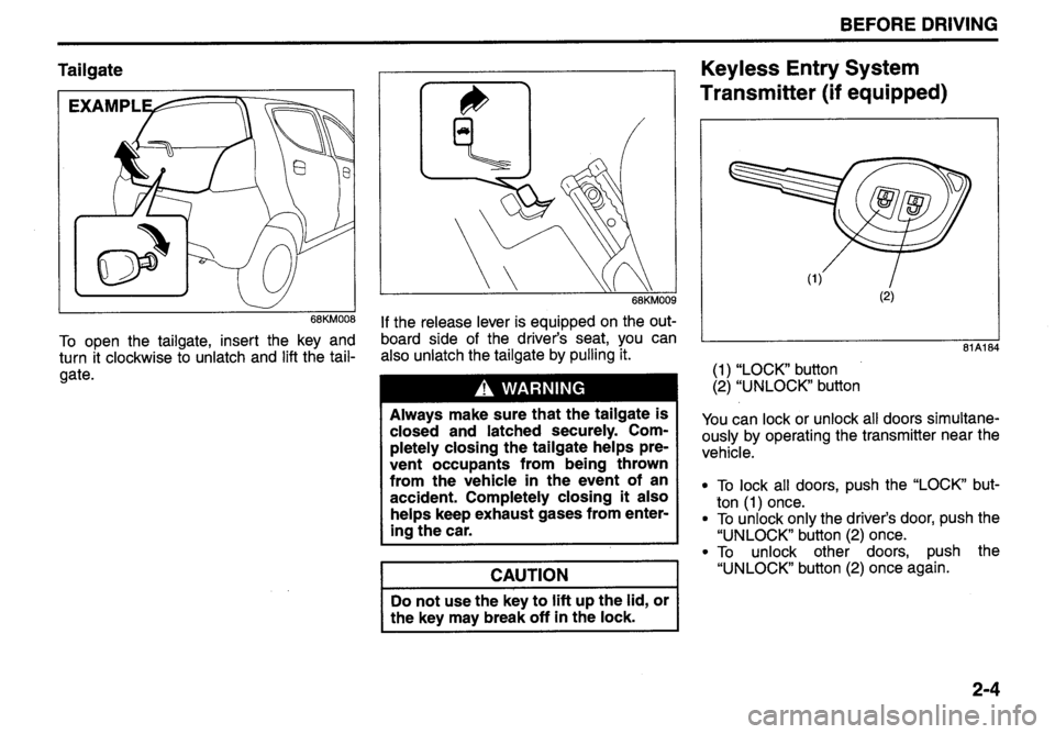 SUZUKI ALTO 2010 User Guide SUZUKI ALTO 2010 User Guide