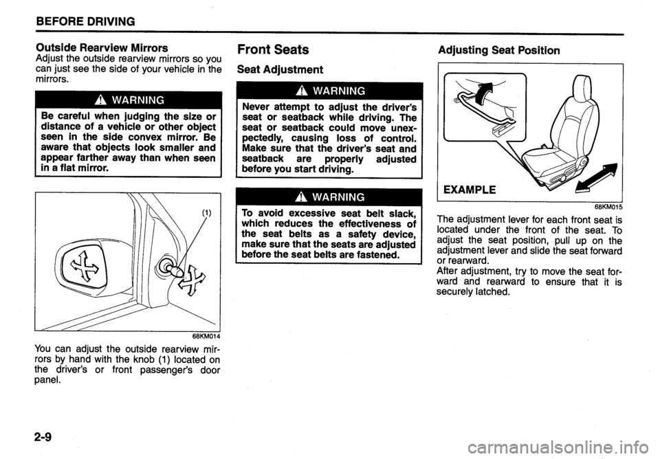 SUZUKI ALTO 2009 Owners Manual 