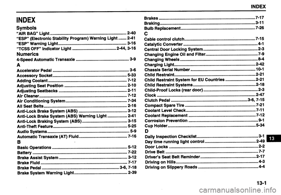 SUZUKI ALTO 2010  Owners Manual 