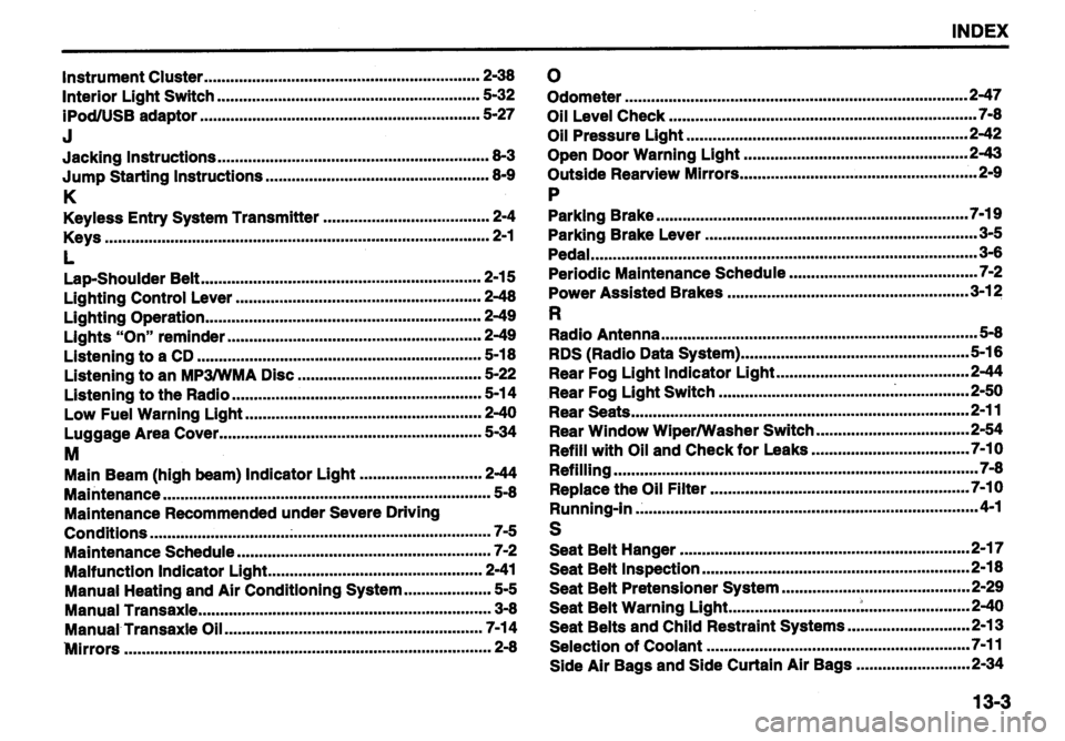 SUZUKI ALTO 2011  Owners Manual 